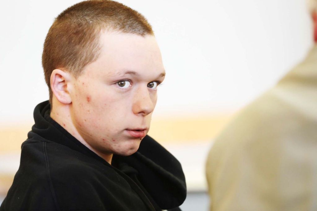 John Martin, 18, of St. Albans appears in Franklin County Criminal Court in Monday.